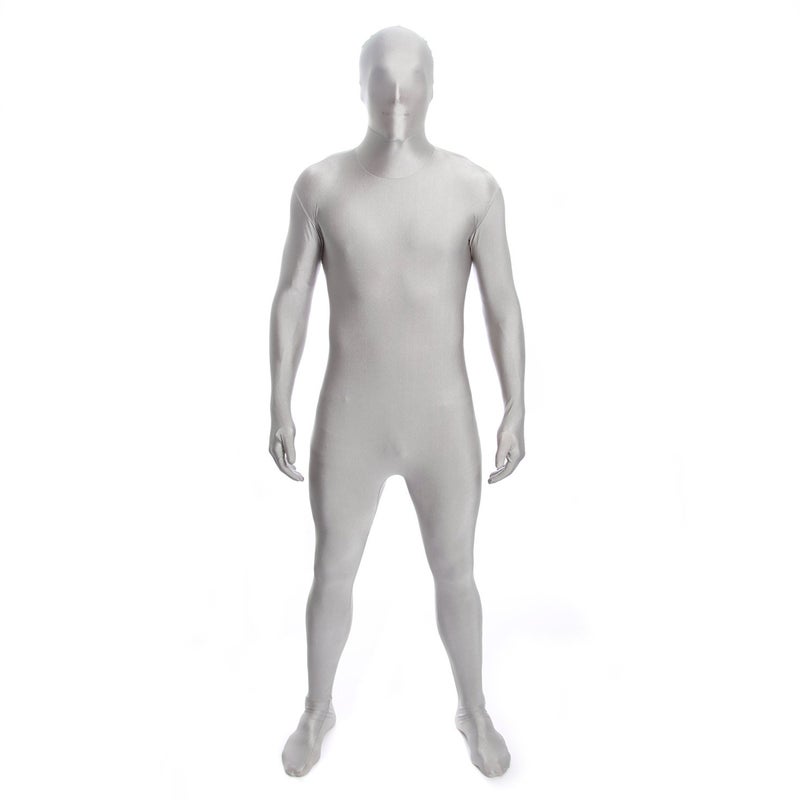 Morphsuits Silver Morphsuit, Silver Bodysuit Men, Silver Spandex Bodysuit, Silver Morph Suit, Silver Unitard, Silver Bodysuit, Large